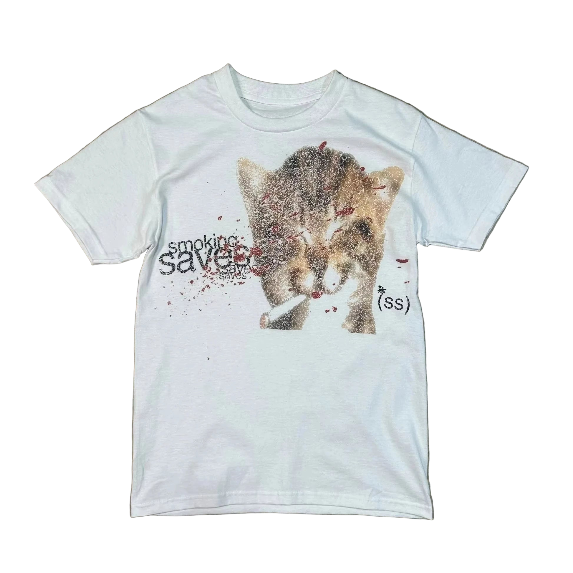Smoking Cat Tshirt