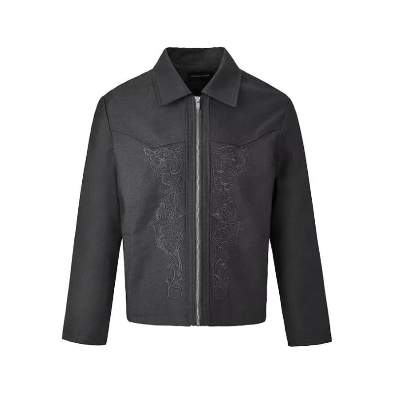 Embroidered detroit jacket